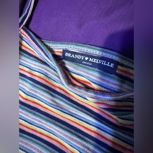 BRANDY MELVILLE striped top, RAINBOW tank top spaghetti straps